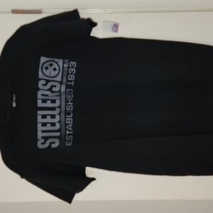 Pittsburgh Steelers  T Shirt Black NFL Team Apparel Mens M NWT